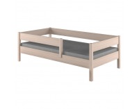 Detská posteľ so zábranou Mix 90x200 cm - dub bielený