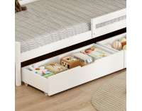 Jednolôžková posteľ s úložným priestorom Mix New - biela