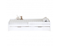 Jednolôžková posteľ s úložným priestorom Mix New - biela