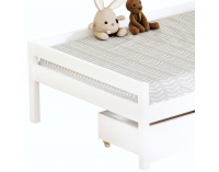 Jednolôžková posteľ s úložným priestorom Mix New - biela