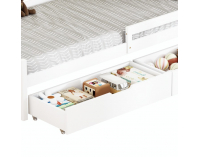 Jednolôžková posteľ s úložným priestorom Mix New - biela