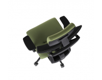 Kancelárska stolička s podrúčkami Mixerot BS HD - zelená / čierna
