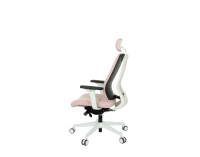 Kancelárska stolička s podrúčkami Mixerot WT HD - ružová / biela