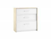 Komoda Best 9 - breza / biela linea