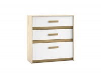 Komoda Best 9 - breza / biela linea