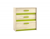 Komoda Best 9 - breza / biela linea