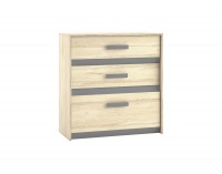 Komoda Best 9 - breza / biela linea