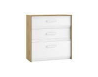 Komoda Best 9 - breza / biela linea