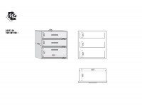 Komoda Best 9 - breza / biela linea