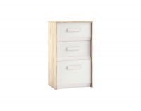 Komoda Best 10 - breza / biela linea