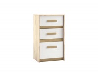 Komoda Best 10 - breza / biela linea