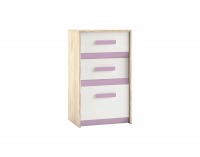 Komoda Best 10 - breza / biela linea