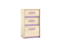 Komoda Best 10 - breza / biela linea