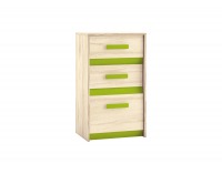 Komoda Best 10 - breza / biela linea