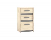 Komoda Best 10 - breza / biela linea