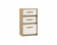 Komoda Best 10 - breza / biela linea