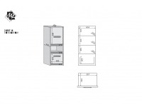 Komoda Best 16 - breza / biela linea