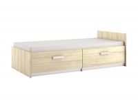 Detská posteľ s roštom Best 17 90 - breza / biela linea / levanduľová