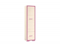 Policová skriňa Bonti 6 - jaseň eko / ružová