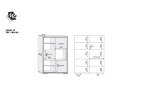 Regál Bonti 7 - jaseň eko / ružová