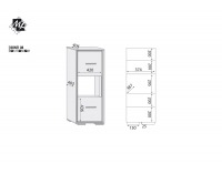 Skrinka Bonti 8 - jaseň eko / ružová