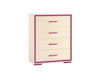 Komoda Bonti 9 - jaseň eko / ružová