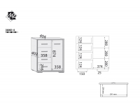 Komoda Bonti 12 - jaseň eko / tyrkysová