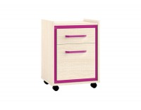 Kontajner na kolieskach Bonti 14 - jaseň eko / ružová