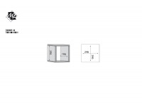 Polica Bonti 16 - jaseň eko / ružová