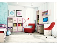 Detská izba Bonti - jaseň eko / ružová