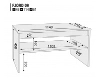 Konferenčný stolík Fjord F 9 - dub San Remo