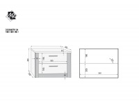 Botník (skrinka na topánky) Ksawery 4 - sonoma svetlá / sonoma tmavá