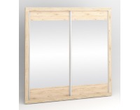 Skriňa s posuvnými dverami a zrkadlom Modern 01/L 2D - dub San Remo