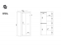 Šatníková skriňa Modern 2 2D - dub San Remo