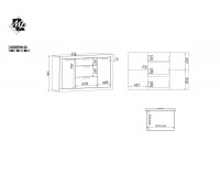 Komoda Modern 8 - dub San Remo