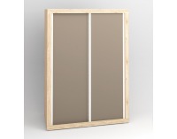 Šatníková skriňa s posuvnými dverami Modern 28 2D - dub San Remo / grafit