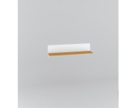 Polica Nati 13 - biely lesk / dub svetlý / biela