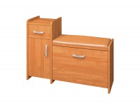 Botník (skrinka na topánky) so sedadlom Pik 2 L N - jelša