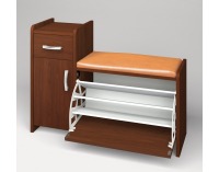 Botník (skrinka na topánky) so sedadlom Pik 2 L N - orech