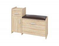 Botník (skrinka na topánky) so sedadlom Pik 2 L N - sonoma svetlá