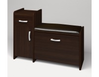 Botník (skrinka na topánky) so sedadlom Pik 2 L N - wenge