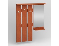 Vešiaková stena so zrkadlom W 90-01 L - hruška