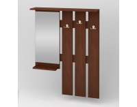 Vešiaková stena so zrkadlom W 90-01 P - orech