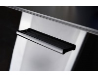 Obývacia stena s osvetlením Modern - čierna / čierny lesk