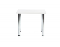 Jedálenský stôl Modex 90 - biela / chróm
