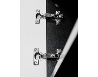 Obývacia stena s osvetlením Modica - čierna / sahara lesk