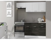 Kuchyňa Mona 180 - biela / dolce dub carbone