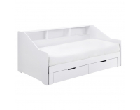 Rozkladacia posteľ s úložným priestorom Moneta - biela
