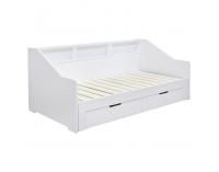 Rozkladacia posteľ s úložným priestorom Moneta - biela
