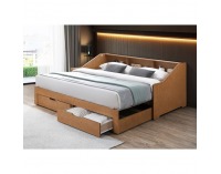 Rozkladacia posteľ s úložným priestorom Moneta - dub